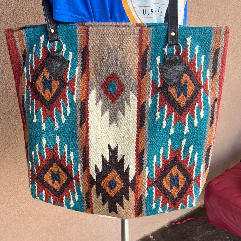 El Paso Saddle Blanket bag Southwestern Patterned Tote Bag